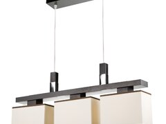 Lustra Amelia wenge 3x60W E27, textil Latime: 700 mm Inaltime: 680 mm